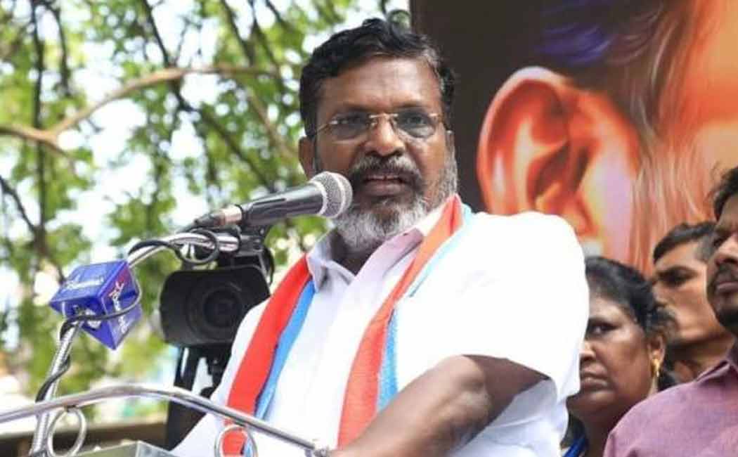 "He is not even ready to act in a humane manner," said Thirumavalavan