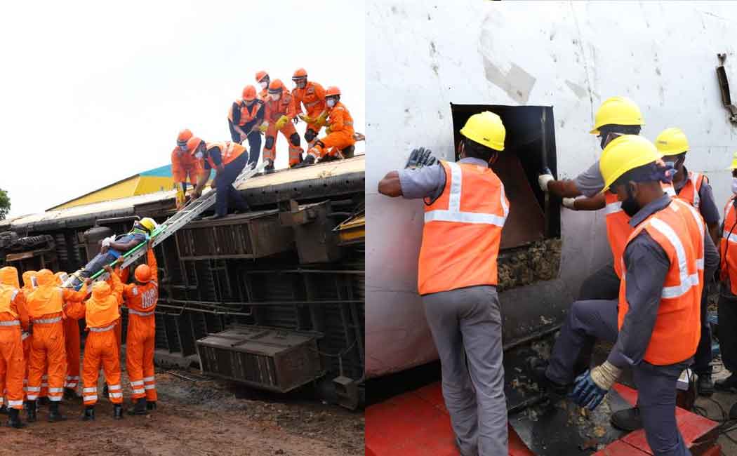 Sudden sound of danger ... Railway staff who performed the artificial accident
