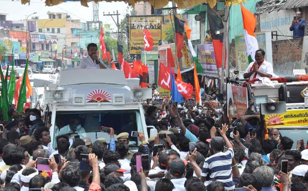 DMK MKStalin election campaign for madhavaram and rk nagar candidates