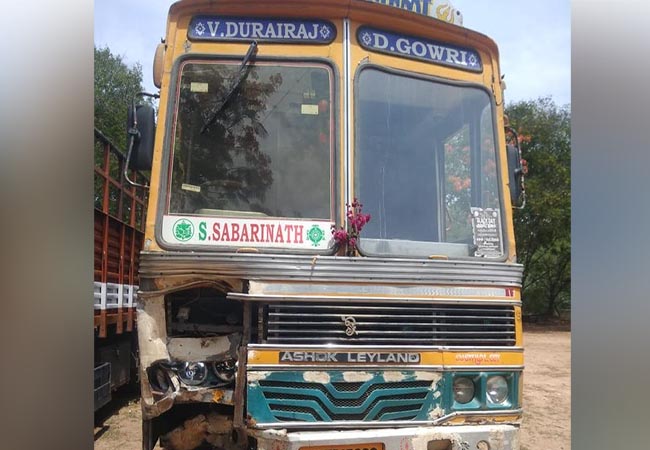 nlc truck two wheeler incident police investigation