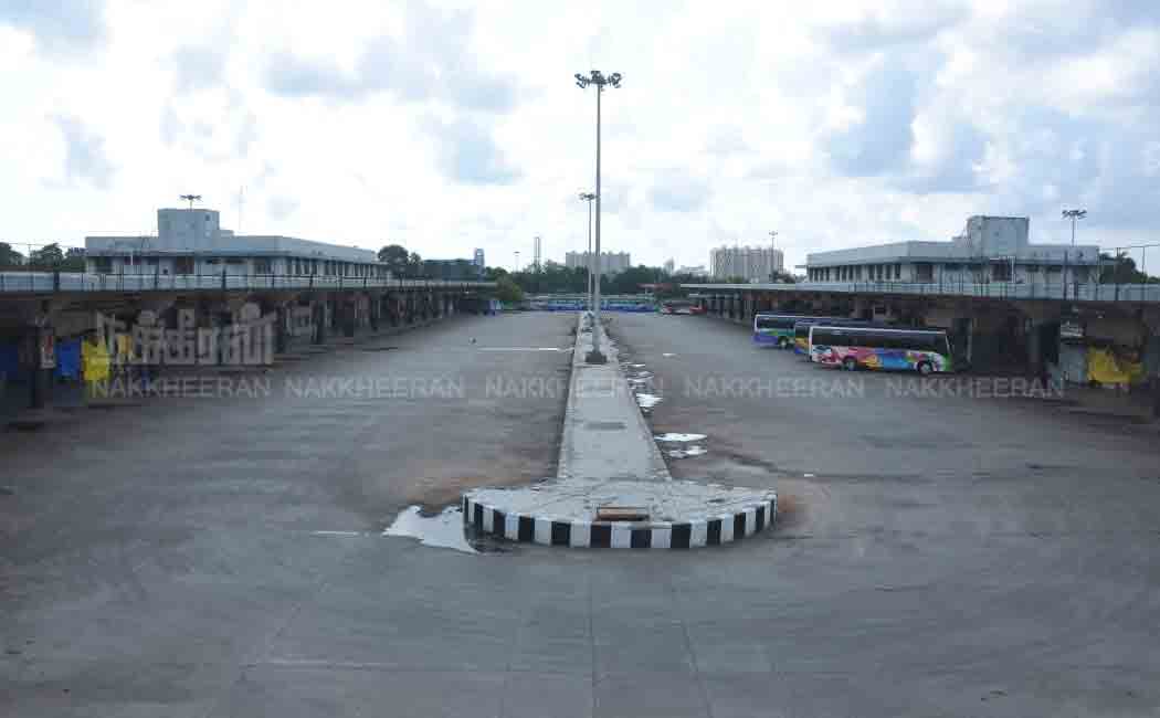 Sunday Lockdown CMBT Bus Depot pictuers