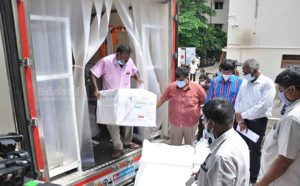 TamilNadu receives corona vaccine