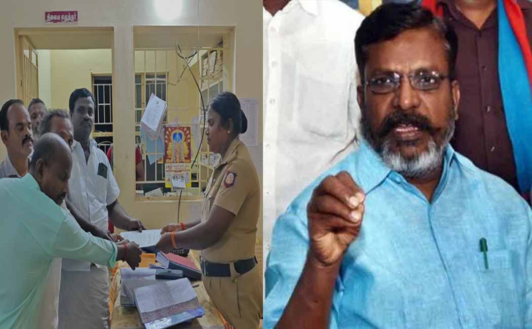 Complaint filed against Thirumavalavan at the police station at Vadakadu incident