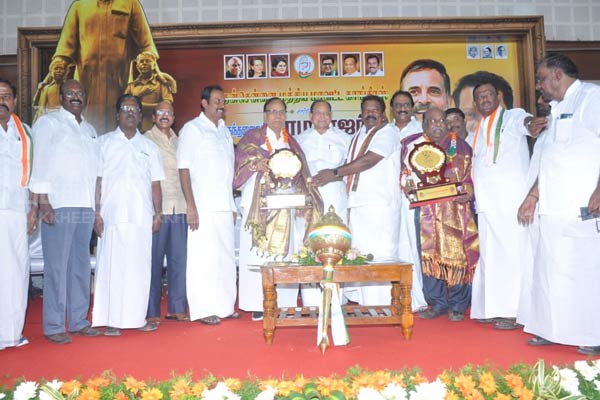 Honored with awards at Kamaraj birthday function!