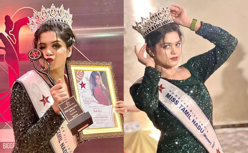 miss tamilnadu rakshaya construction worker's daughter achievement