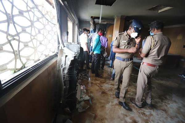 Ezhilagam - chennai - Fire accident