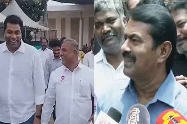 Can you comment on everything that going on Seeman says to Adhav Arjuna speech