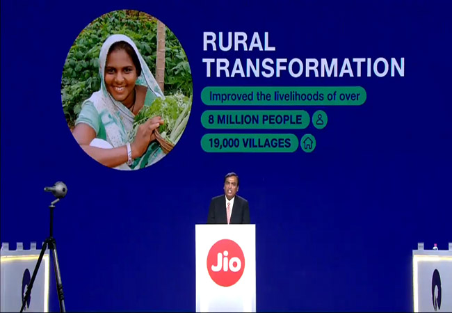 JIO 42TH ANNUAL MEETING MUMBAI JIO FIBER PLAN ANNOUNCED SETUP BOX FREE
