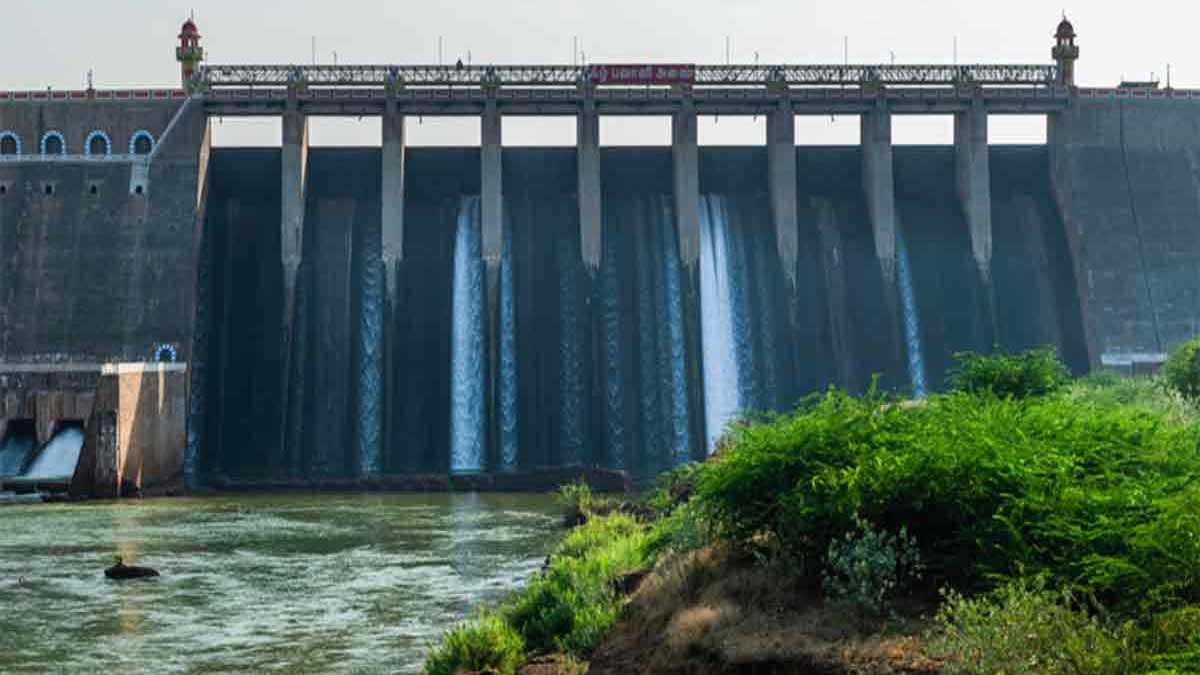 High water release - low Bhavanisagar water level