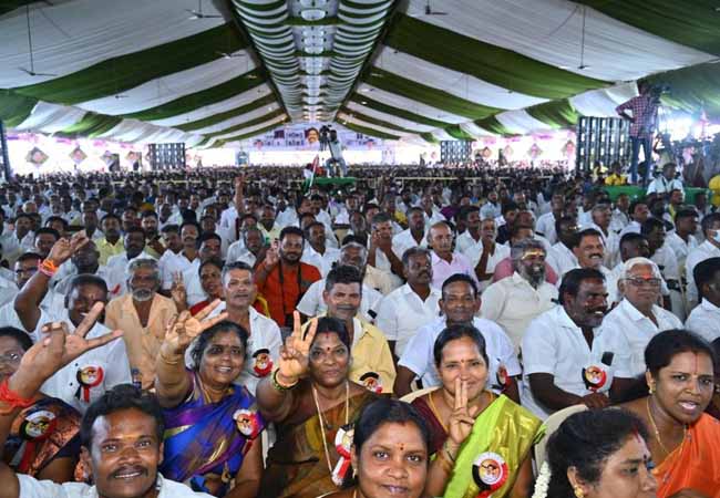 If you know how to survive, you will get posts in DMK!- Edappadi taunted in the protest meeting!