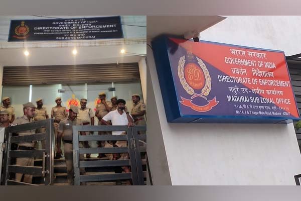 CRPF police not allowed in Madurai enforcement directorate office
