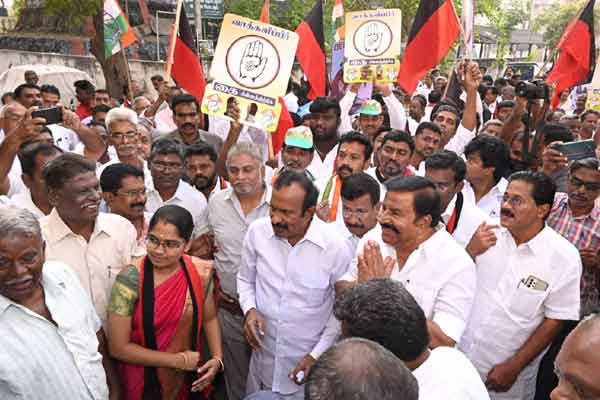 dmk party announced election working team for erode by election