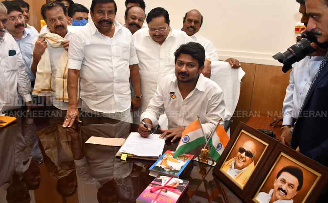 Udhayanidhi's first three signatures as minister