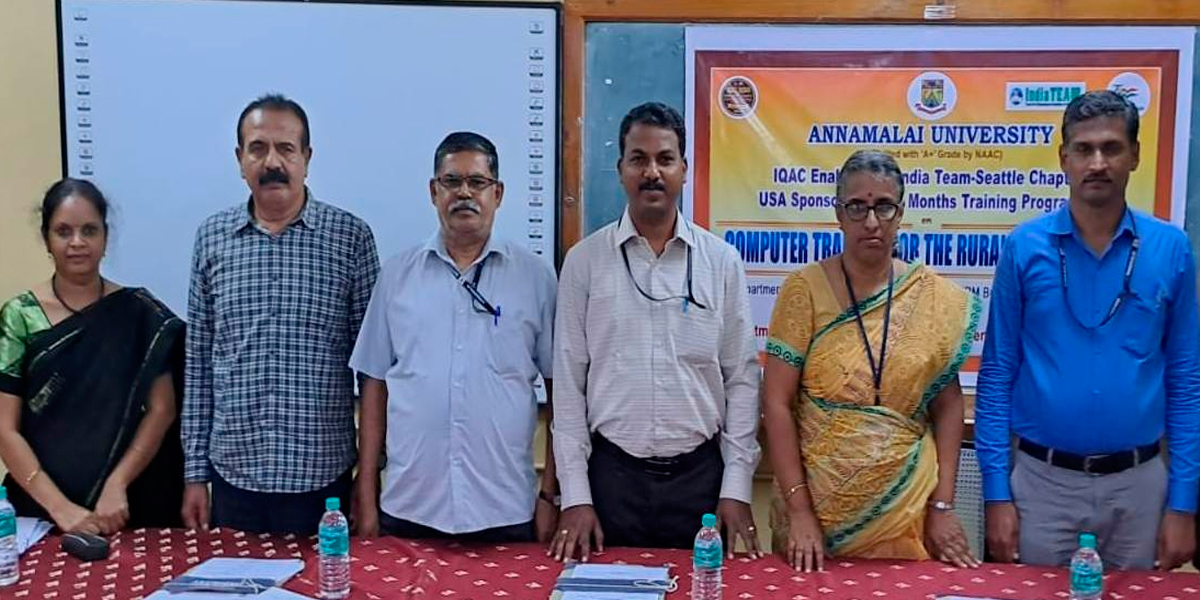 Annamalai University provides free computer training to rural girls