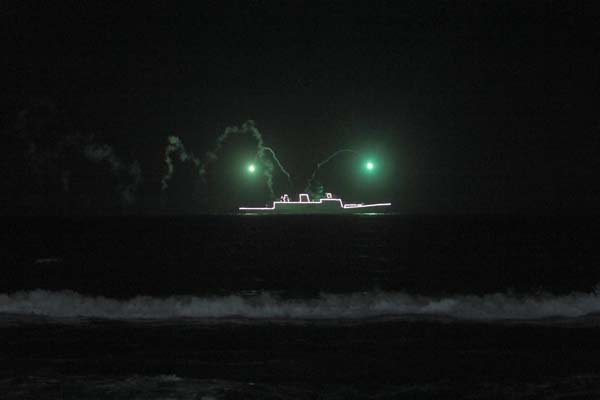 The Navy thanked the doctors - chennai marina beach