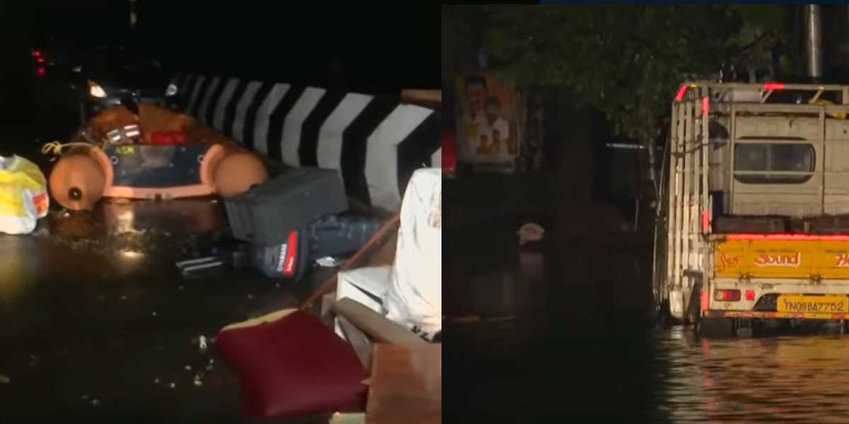 The grotesqueness of the michaung cyclone ; 7 people lost their lives