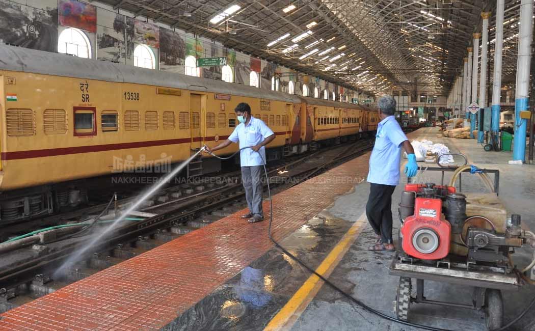 Corona safety arrangements at Railway stations