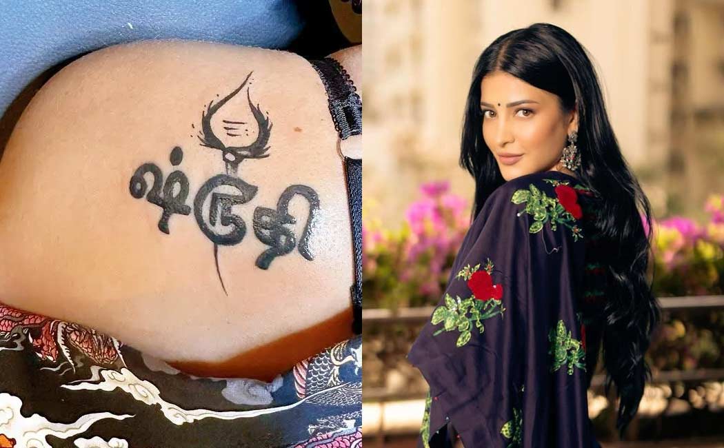 Shruti Haasan Tattooed murugan vel
