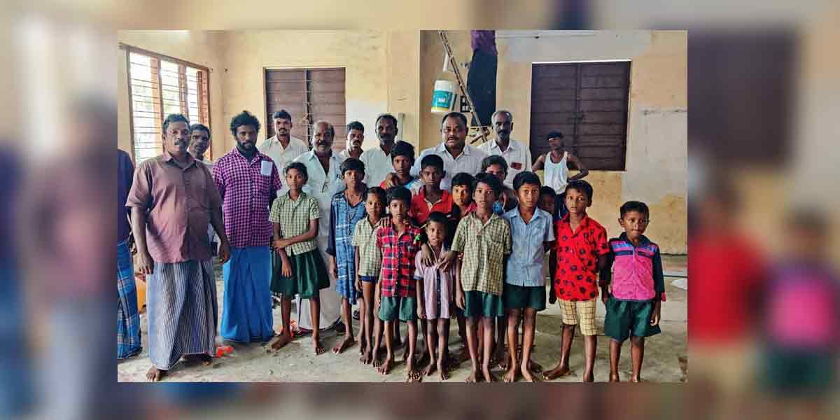 DMK leader who restored the community hall of the dark community people!
