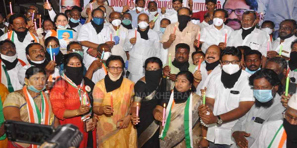 Hardas incident - Tribute by carrying candles on behalf of the Congress!
