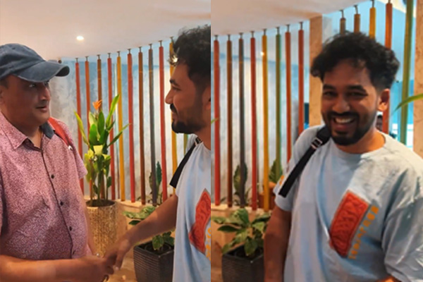 A fan who congratulated the hip hop aadhi