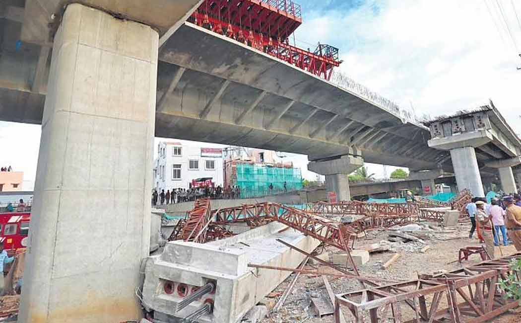 Madurai flyover accident Construction company fined Rs 3 crore
