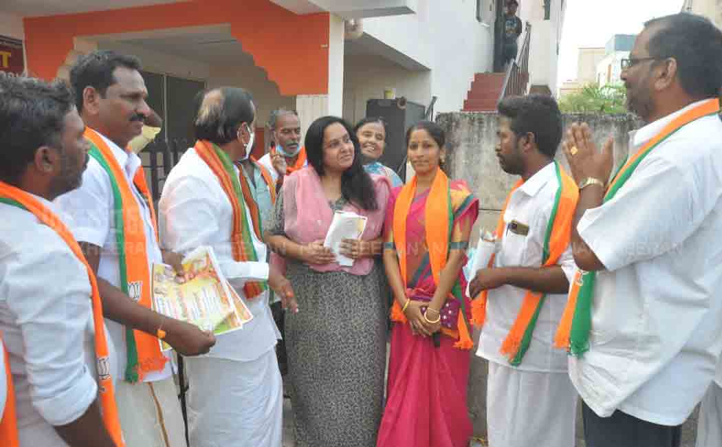 H Raja election campaign for bjp