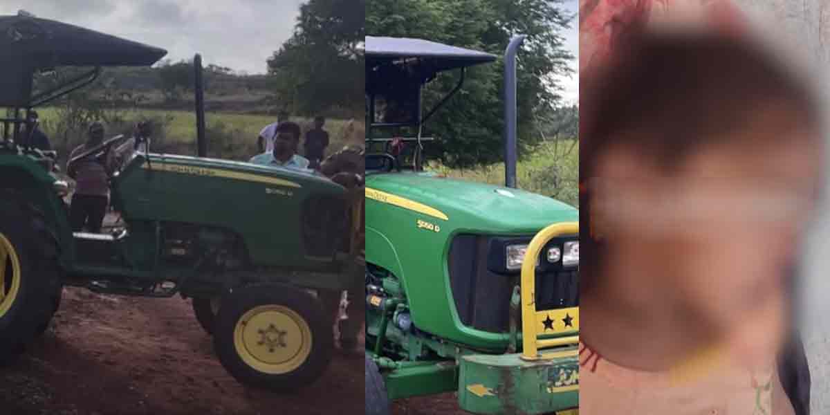 A tractor hit a sleeping girl... Tragedy that she suddenly!