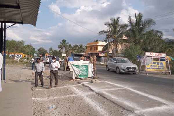 Corona 2nd wave negligent at the Tamil Nadu check post