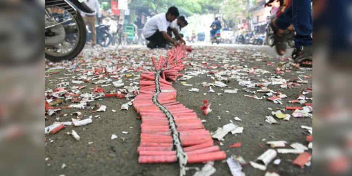 294 cases of firecrackers exploding beyond the allotted time!