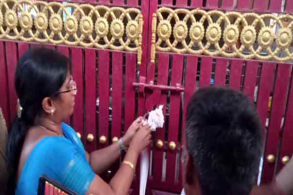 karur veeranam patti kaliamman temple sealed incident