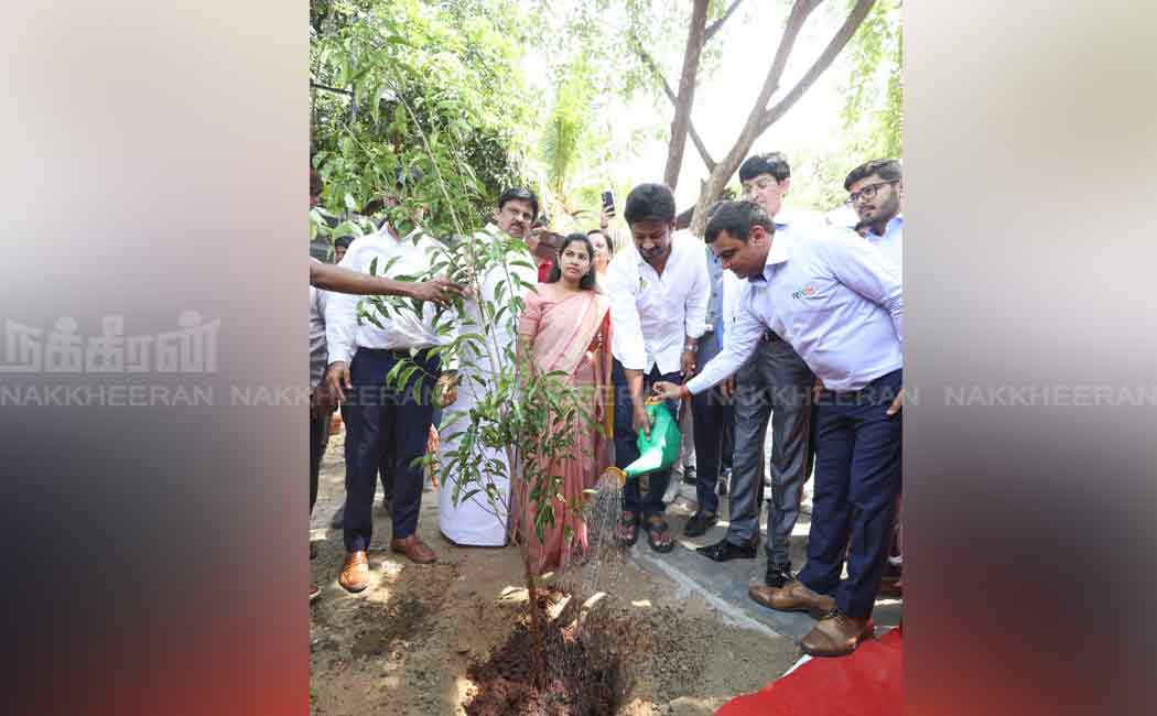 world environment day plant sapling function participated minister udhayanidhi stalin