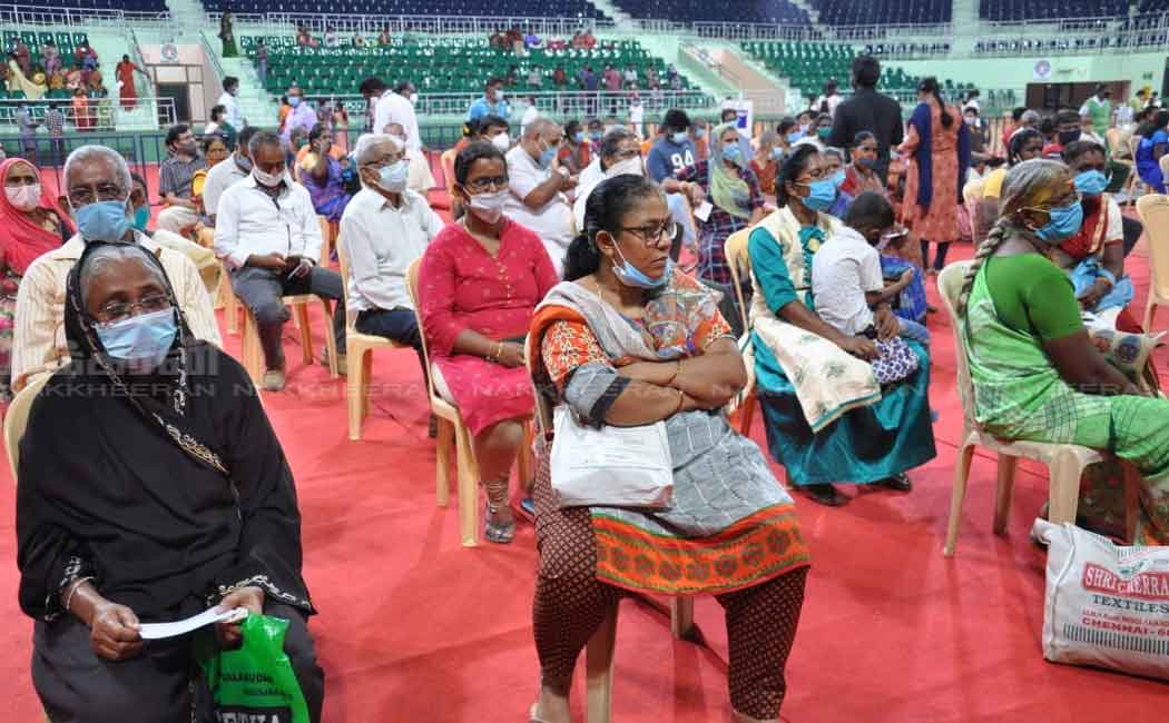 Corona Vaccination Camp at Nehru Indoor Stadium