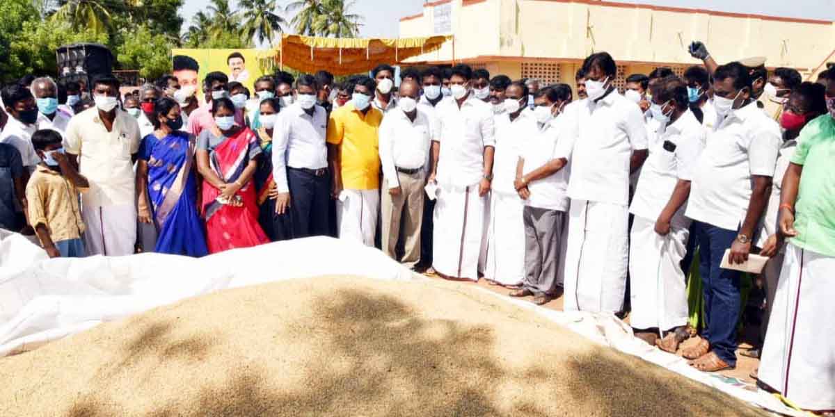 New paddy procurement center in Suriyur - Minister Anbil Mahesh has opened !