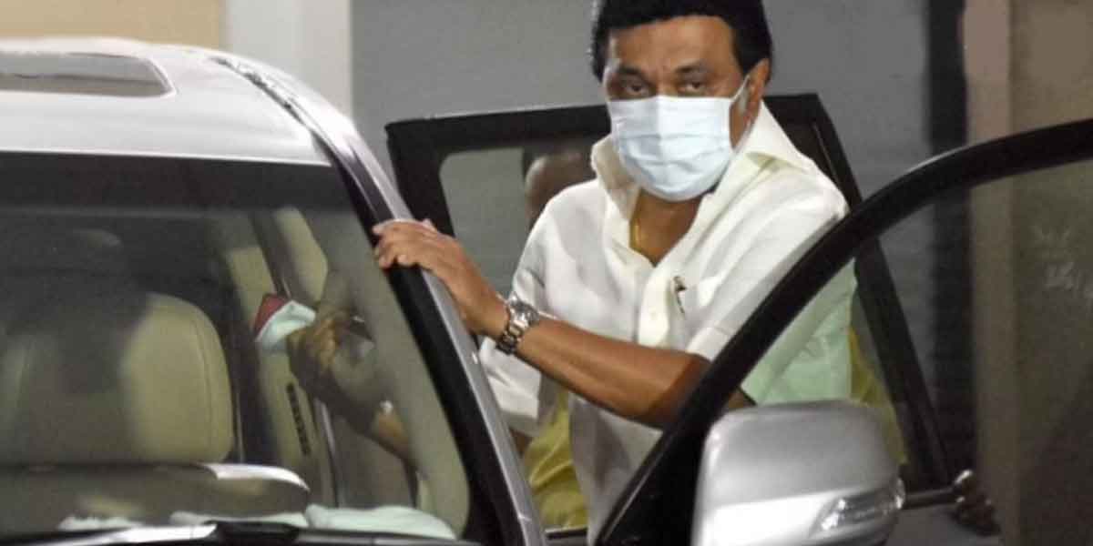 MK Stalin's condolences