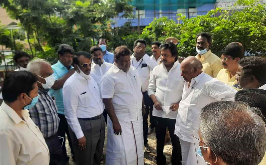 Minister Sivasankar involved in inspection