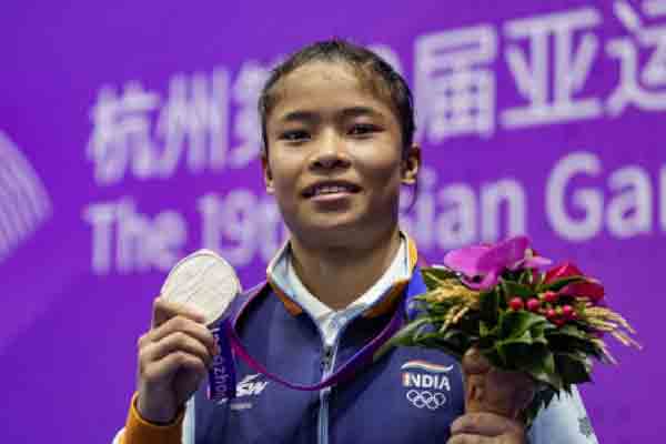 silver medalist Roshibina Devi says Dedicated to the people of Manipur