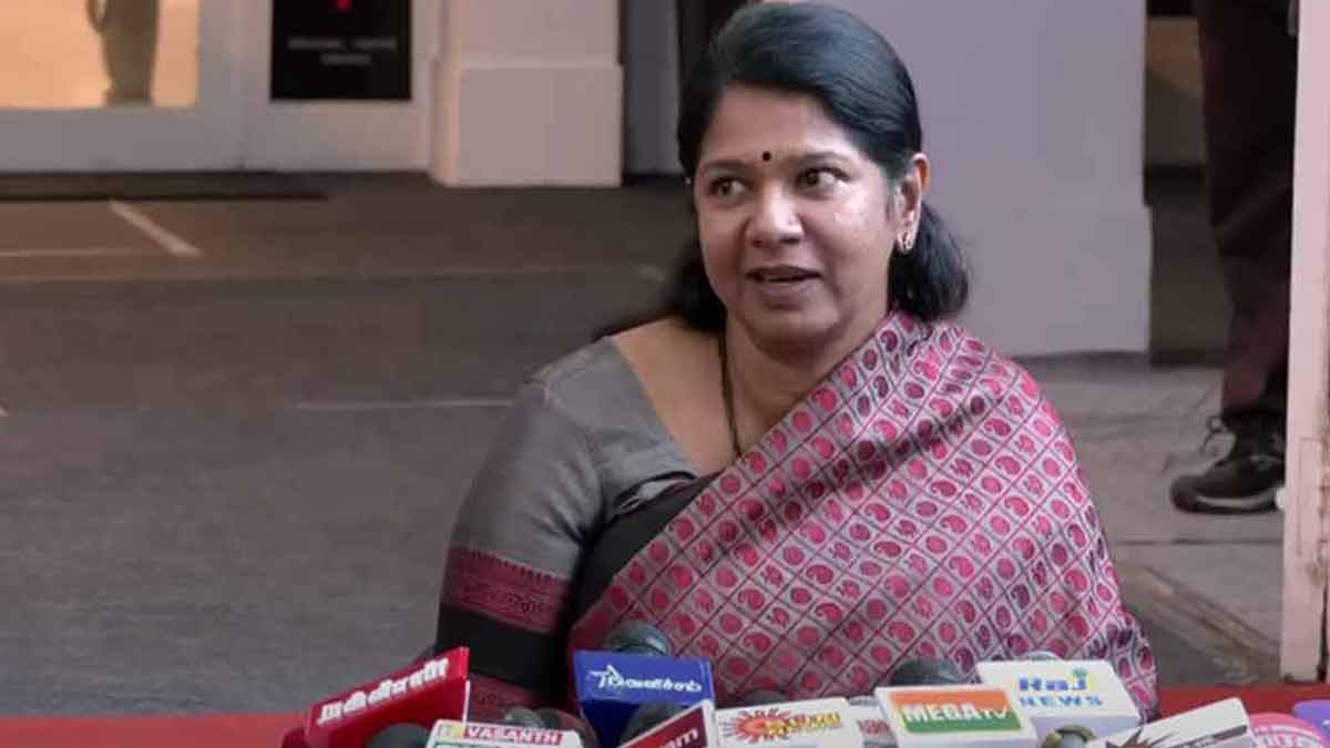 'Nothing but vandalism' - Kanimozhi's reply