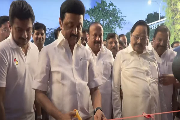 cm MK Stalin opened kalaignar Centenary Park