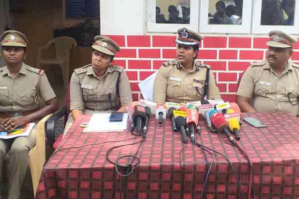 trichy city commissioner press meet for jewellery workshop incident