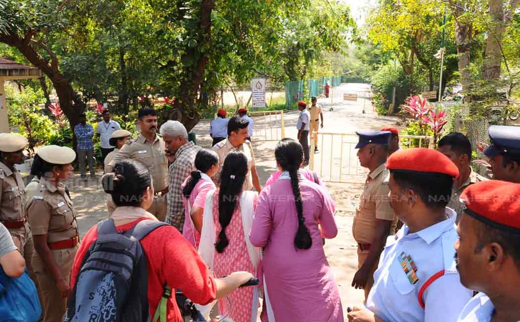 thiruvanmiyur kalakshetra academy increased police protection