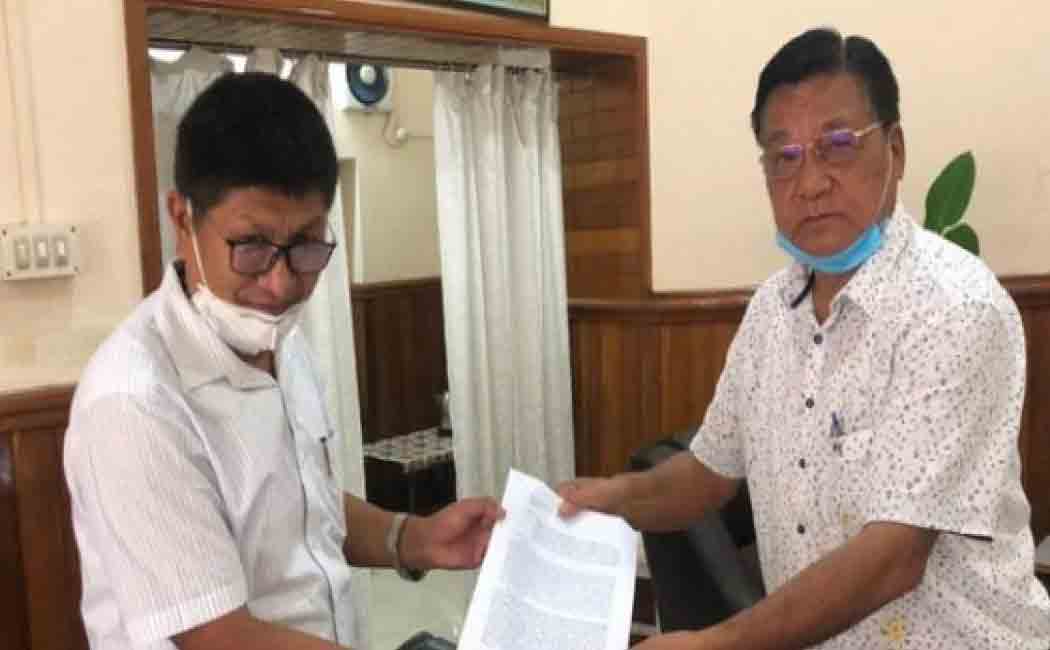 congress leaders met governor in manipur