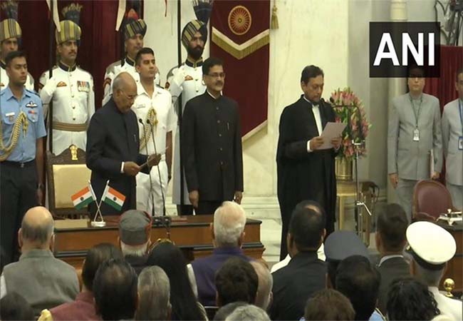 supreme court chief judge Sharad Arvind Bobde swearing in ceremony delhi