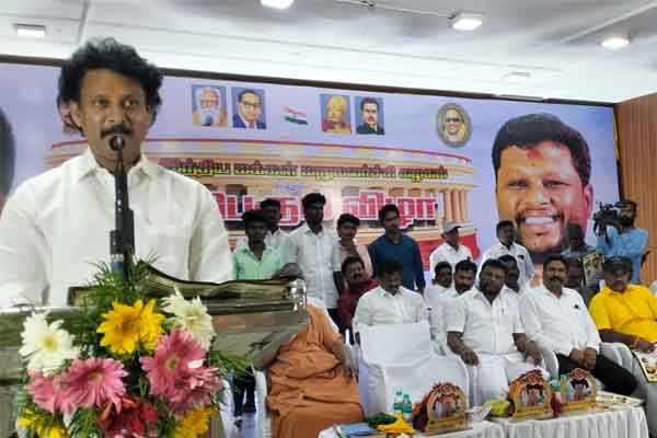 Women should support the DMK alliance says Minister Anbil Mahesh