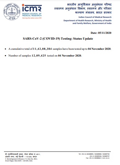 india coronavirus samples tested icmr