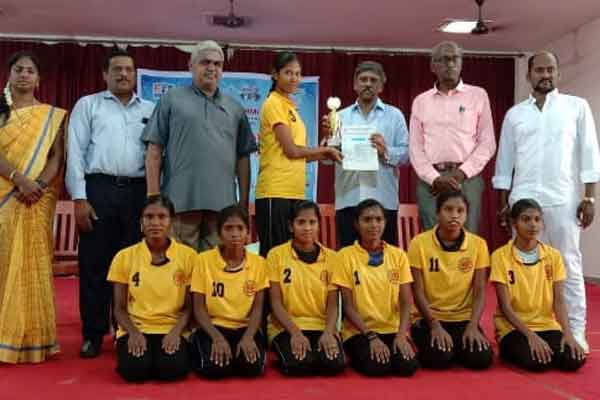 Students who won the yoga competition!