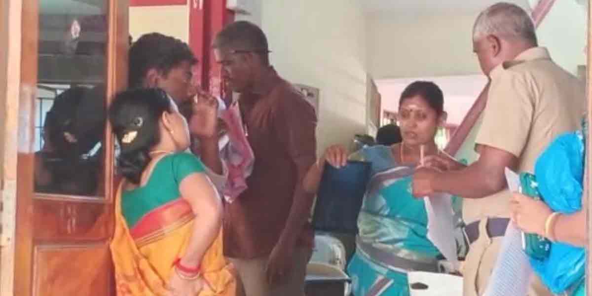 The doctor who sewed the cloth, needle and thread on the abdomen during the operation ... complained to the police