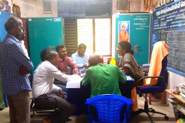 young man against case registered against for beating govt school teacher