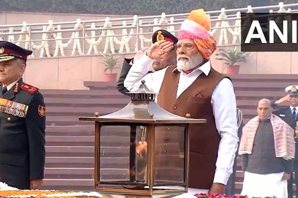 Honorable Prime Minister Modi at the National Memorial