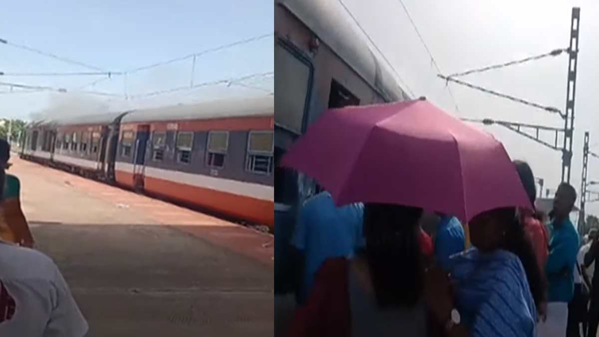 Passenger train fire in trichy